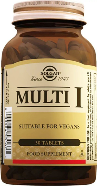 Solgar, Multi 1 "Мульти-1", 30 таблеток - купить с доставкой по ...