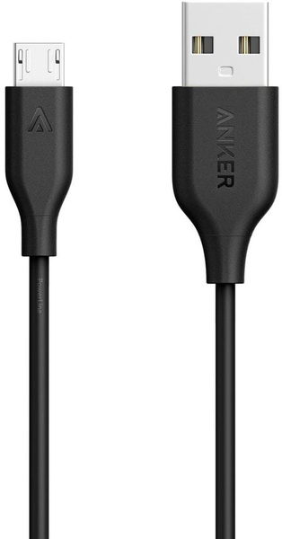 Кабель microUSB, USB 2.0 Anker PowerLine USB to Micro USB 3 метра ...
