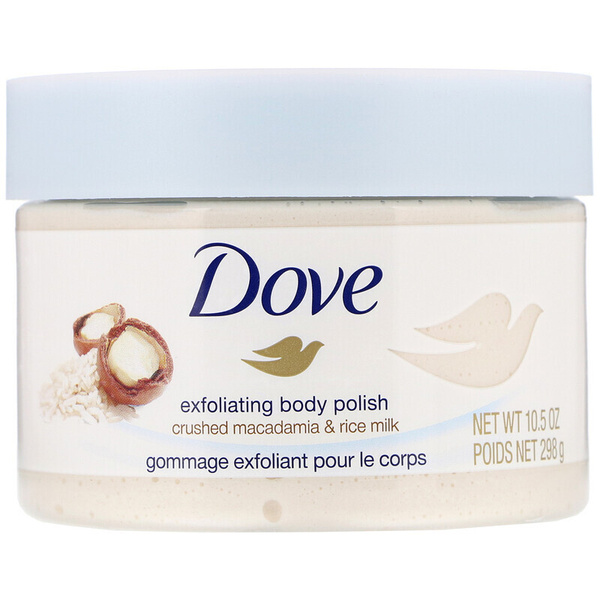 Dove, Скраб для тела, аромат орех макадамия и рисовое молоко, 298 г ...