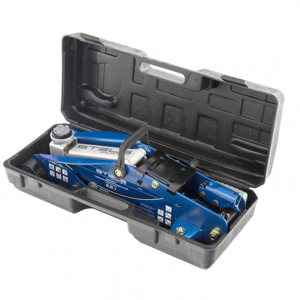 Домкрат гидравлический STELS 51132 подкатной с фиксатором, 2,5т SAFETY ...
