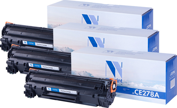 Расходник для печати NV Print CE278A, Черный (black), для лазерного ...