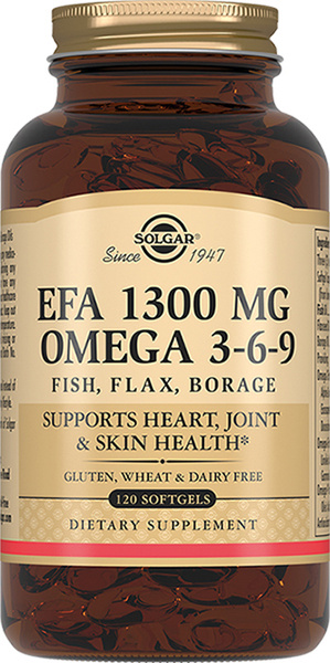 Solgar, EFA 1300 MG Omega 3-6-9 "Комплекс жирных кислот 1300 мг Омега 3 ...