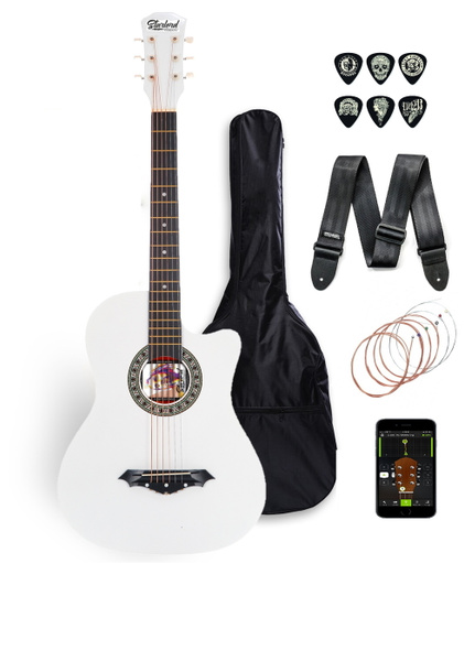 Starlord Акустическая гитара Cobain White Label_Crystal White 6 ...