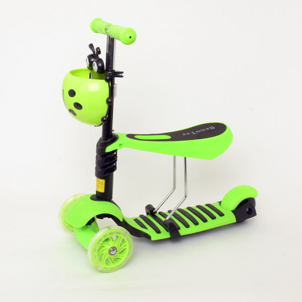 Беговел/самокат-беговел/2в1/3-х колёсный свет.колёса, 3 колеса ...