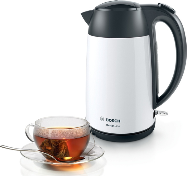 Купить электрический чайник Bosch DesignLine TWK3P421, Металл по низкой ...