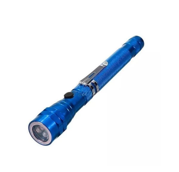 Телескопический фонарь с магнитом, ручной/карманный, светодиодный, с ...