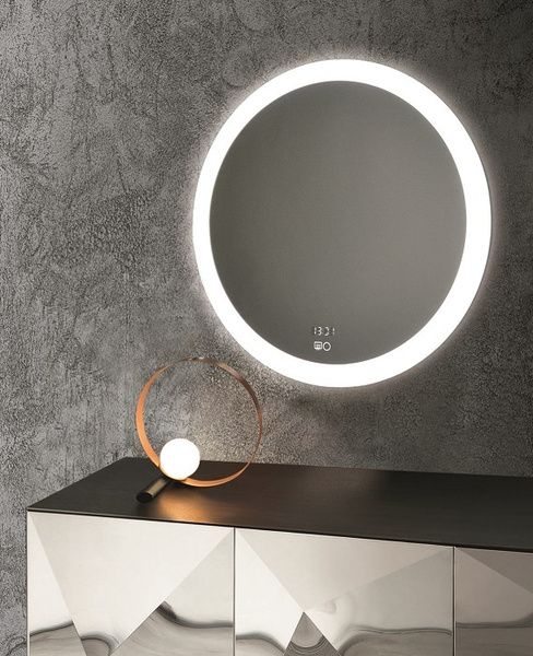 Зеркало для ванной DORATIZ "с LED подсветкой Миа d770, подогрев, часы ...