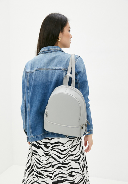 Рюкзак женский натуральная кожа AFINA, светло-серый - купить с ...