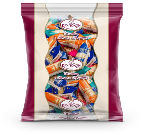 Шоколадные конфеты Фабрика имени Крупской "Ленинградские", 1 кг ...