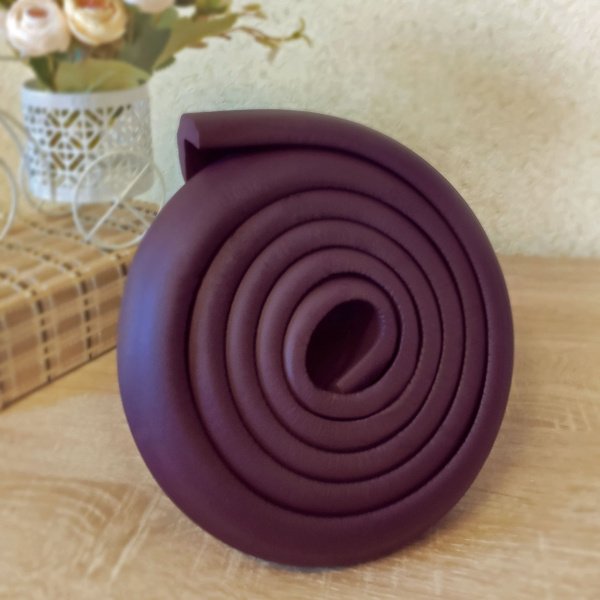 Защитная лента на углы для безопасности детей L-профиль 2 метра (венге ...