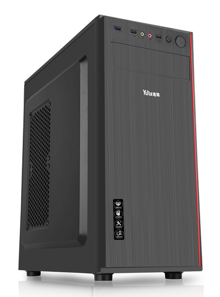 Корпус Accord JP-II черный без БП ATX 6x120mm 2xUSB2.0 1xUSB3.0 audio ...