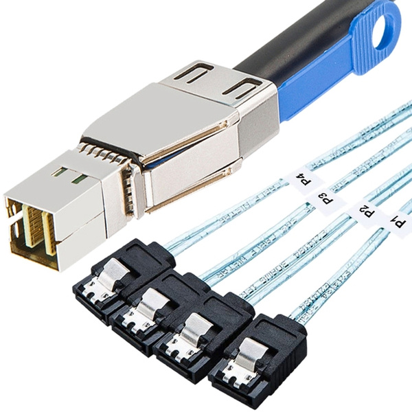 Mini SAS HD SFF-8644 на 4 x SATA 7-контактный кабель для жесткого диска ...