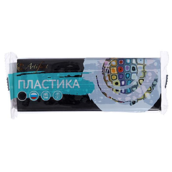 Пластика - полимерная глина, 250 г, чёрный - купить с доставкой по ...