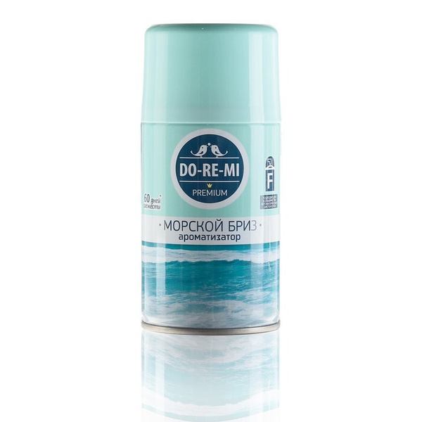 Освежитель воздуха До-ре-ми Премиум "Дыхание моря", сменный баллон, 250 ...