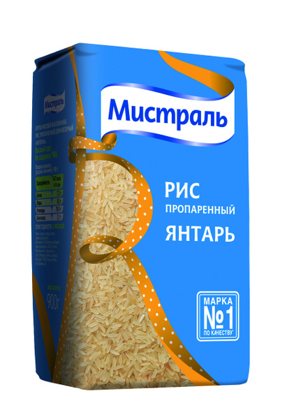 Рис Мистраль Янтарь пропаренный, 900г x 2 шт - купить с доставкой по ...
