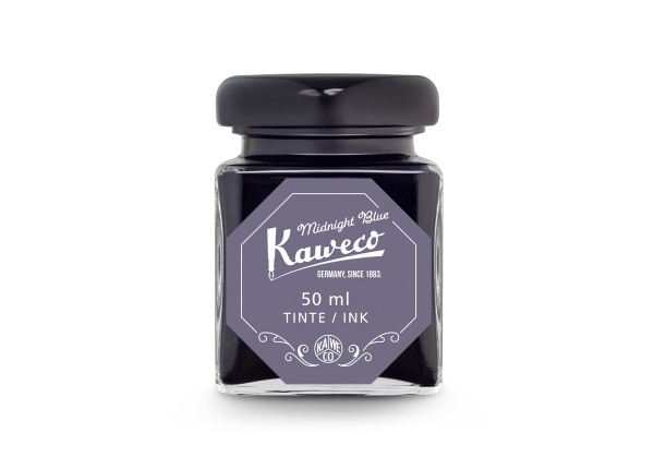 Чернила для перьевой ручки KAWECO 50мл, флакон стекло, цвет "полночный ...