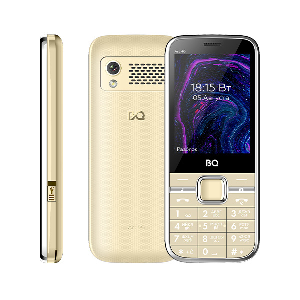 Мобильный телефон BQ 2800L Art 4G, золотой - купить по выгодной цене в ...