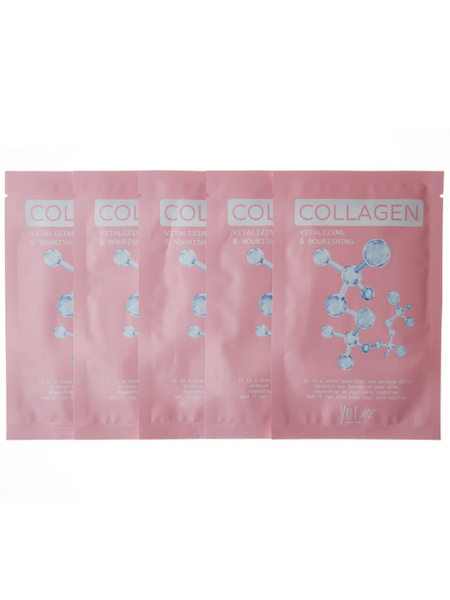 Yu.r Me Корейская тканевая маска для лица с коллагеном Collagen Sheet ...