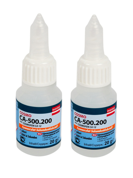 Клей космофен СА 12. Клей Cosmofen ca 12, 2 шт. , прозрачный, 20 г ...