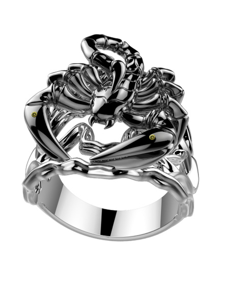 Spika Gold Кольцо Серебро родированное 960 пробы - купить с доставкой ...