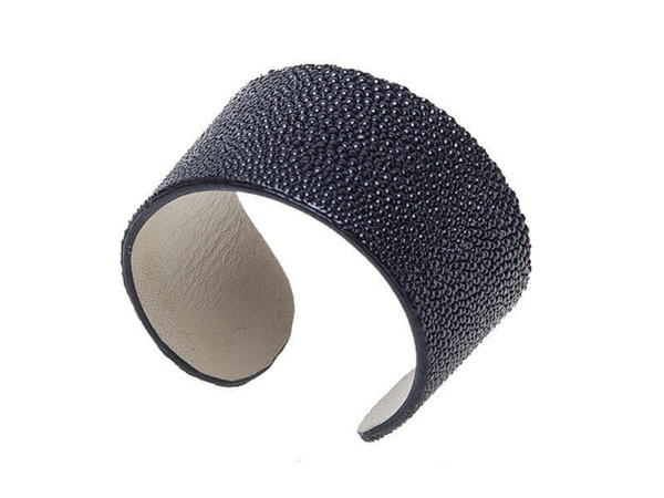 Широкий женский браслет из натуральной кожи ската - купить с доставкой ...