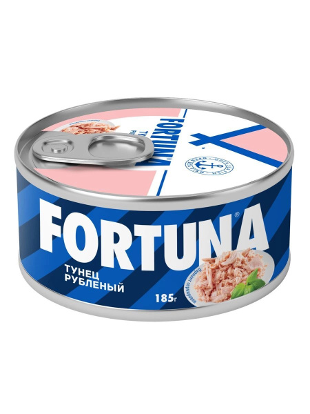 Тунец Fortuna рубленый в собственном соку, 185 г - купить с доставкой ...
