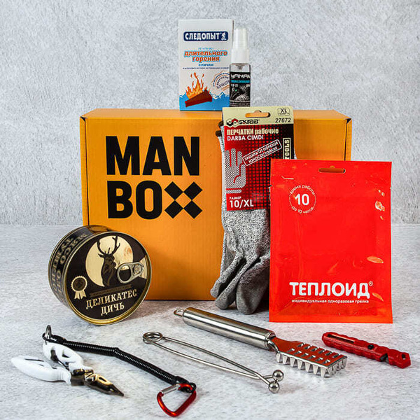 Подарочный набор мужчине на новый год MANBOX "Коробка Рыбацкая ...