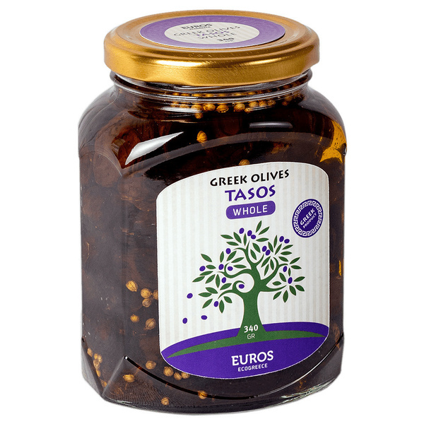 Оливки Тассос в оливковом масле EcoGreece, Греция 340г - купить с ...
