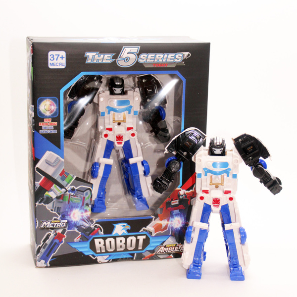 Трансформер Тобот/робот белый/машинка робот/тобот 5 серии/машина ...