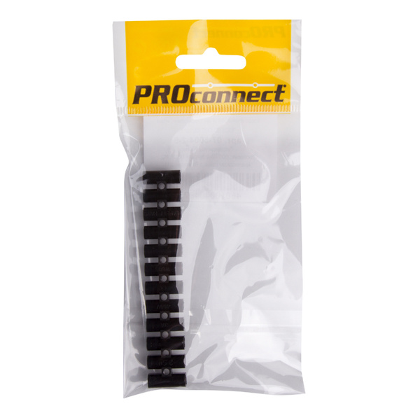 Колодка клеммная КВ-4 PROconnect, 3А, 4 мм , PP (полипропилен), черная ...