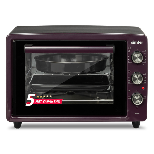 Мини-печь Simfer M3418, фиолетовый, 34 л купить c доставкой на OZON по ...