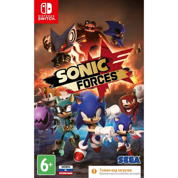 Игра Sonic Forces (Код загрузки) (Nintendo Switch, Русские субтитры ...