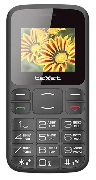 Мобильный телефон Texet TM-B208 черный_2523 озон, черный - купить по ...