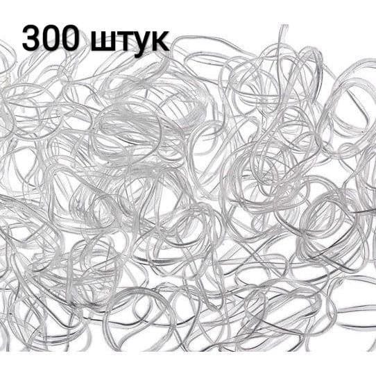 Силиконовые резинки для волос, 300шт. /комплект резинок для волос ...