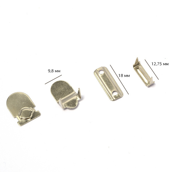 Крючки для брюк TBY 2 шипа, цвет никель, 100 шт (TBY.JX8204B) купить на ...