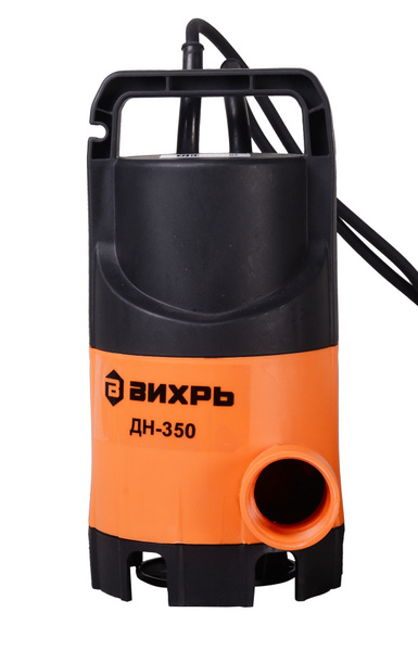 Дренажный фекальный погружной насос ВИХРЬ ДН-350, 350Вт, для грязной ...
