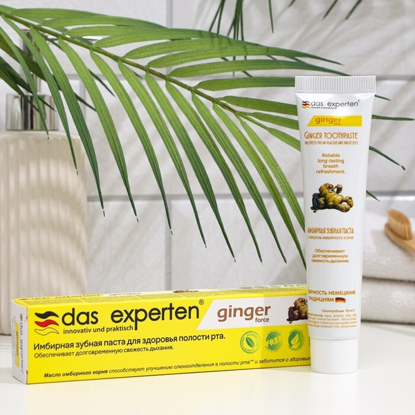 Зубная паста DAS EXPERTEN, "Джинжер Форс", имбирная, 70 мл - купить с ...