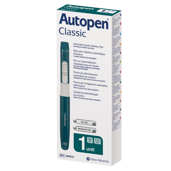 Шприц-ручка Autopen Classic 3ml 1 Unit, пен-инъектор для инъекций ...