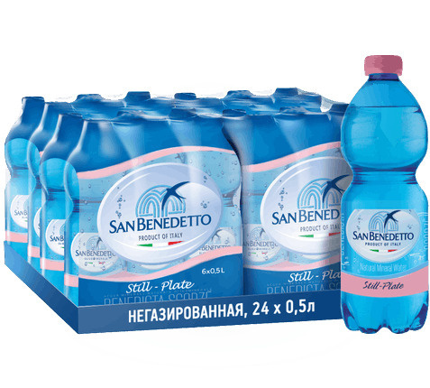 Вода SAN BENEDETTO Негазированная 500мл. 24шт - купить с доставкой по ...