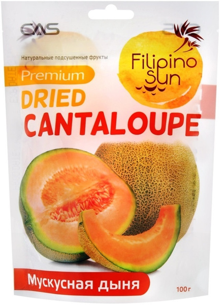 Сухофрукты Filipino Sun Дыня Мускусная Канталупа Филипино Сан 100гр ...