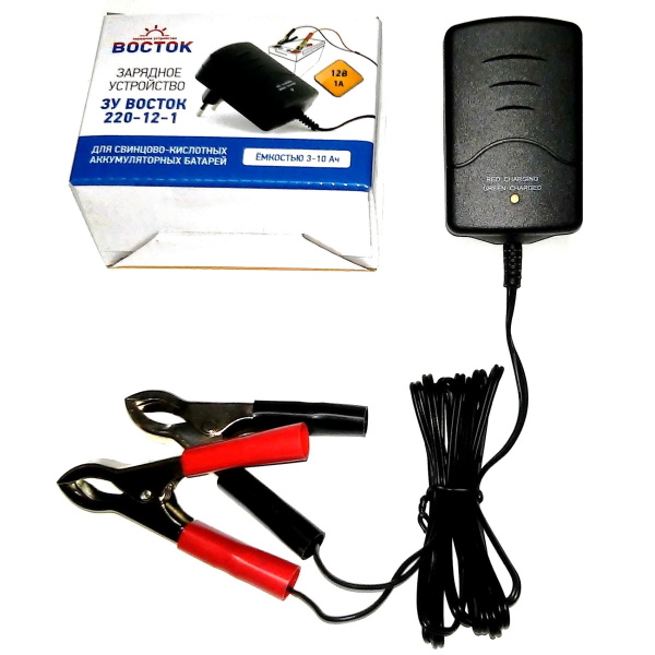 Зарядное устройство для аккумуляторных батареек ЗУ ВОСТОК, 12 В В ...