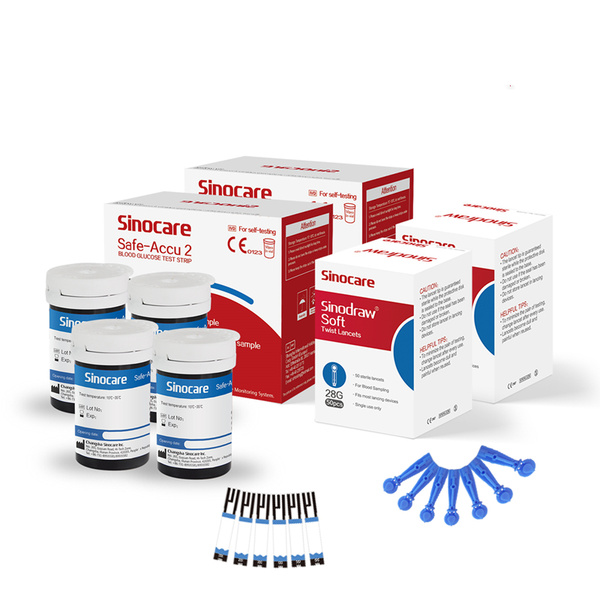 Характеристики 100PCS Safe Accu2 Сахарный диабет Тест-полоски для ...