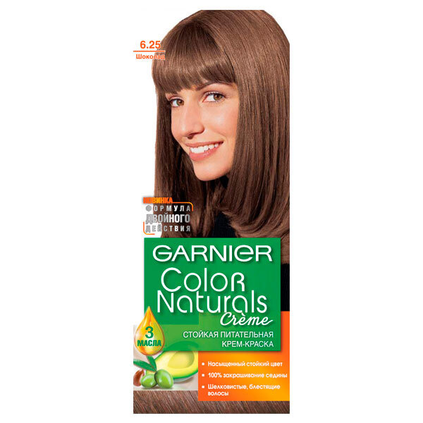 GARNIER Краска для волос Color Naturals 6.25 Шоколад 110 мл - купить с ...