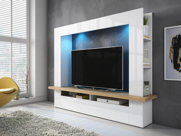 современный телевизор в интерьере комнаты