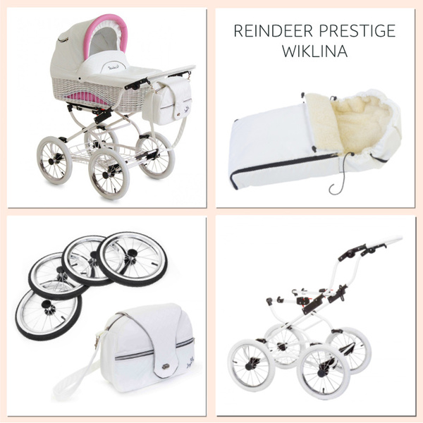 Коляска-люлька детская Reindeer Prestige Wiklina люлька на раме, с ...