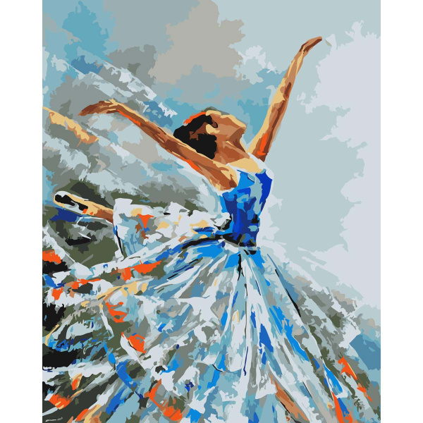 Картина по номерам Русская живопись Балерина, 40*50 см, набор для ...