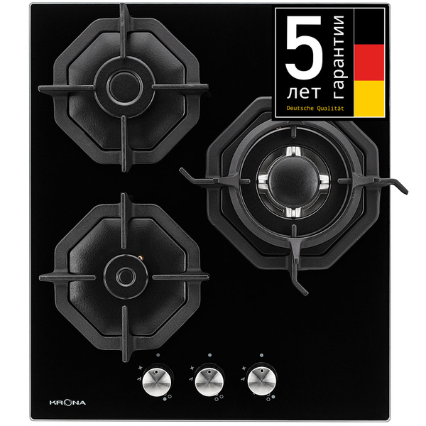 Варочная поверхность KRONA ALBERO 45 BL встраиваемая газовая ...