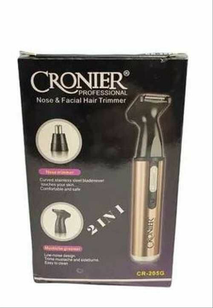 CRONIER Триммер для бороды и усов 205 G Бронза, кол-во насадок 2 купить ...