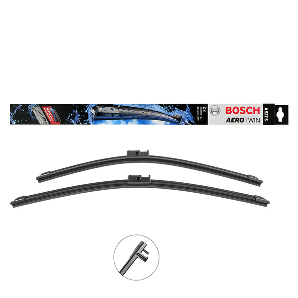 Комплект бескаркасных щеток стеклоочистителя Bosch 460459, крепление ...