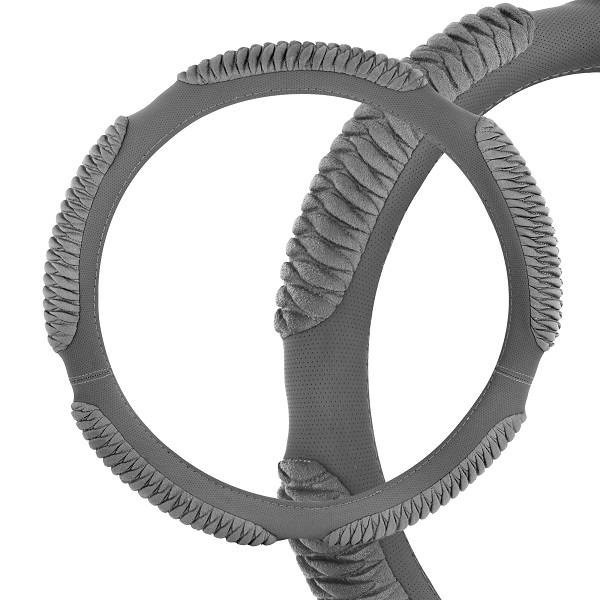 Оплетка руля M Skyway Eco замша (5 подушечек) рельефная серая - купить ...